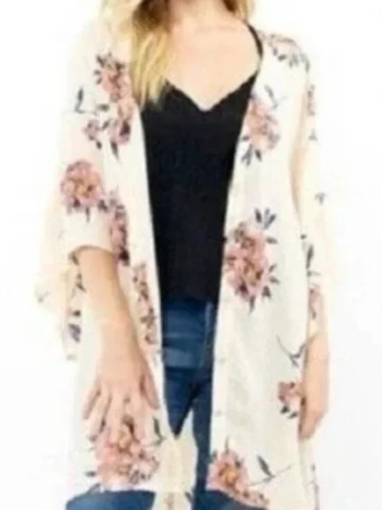 Saltwater LUX Floral Kimono | One Size | EUC - Picture 6 of 6